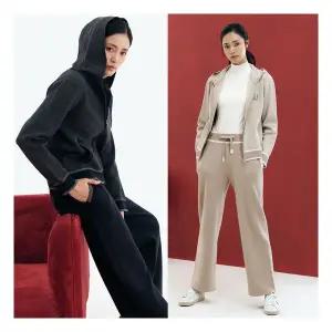 [MU] 25FW 여성 자가드 니트 후드집업 팬츠 세트 3124917