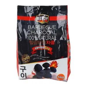 힐링 타임 차콜 바베큐 숯 5kg/숯탄/바베큐숯/숯불/열탄/그릴/바비큐/구이/용/가정/캠핑/다용도/업소/식당