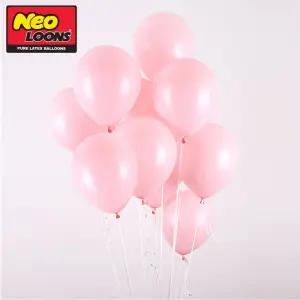 네오텍스 25cm 풍선 일반 핑크 라운드 100개입 장식