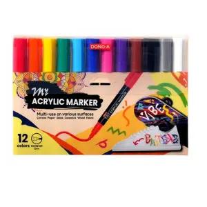 동아연필 마이 아크릴마카 12색 라운드닙 2mm