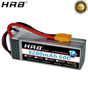 HRB Lipo 배터리 22.2V 6S 5000mah 50C XT90 EC5 T AS150 RC 비행기 헬리콥터 자동차 보트 트럭 부품