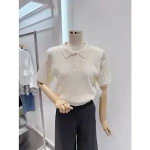 [갤러리아] [ab.f.z]케이블 카라 반팔 니트(ATA2HW35D)