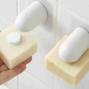 ( )비누 거치대 벽 부착 마그네틱 욕실 선반 비누거치대 접착거치대