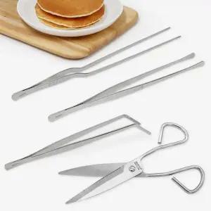 리본제이 무디타 304 올스텐 요리용 핀셋 집게 3종세트 + 올스텐 주방가위