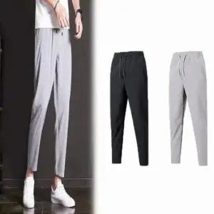 [JED] 냉감 팬츠 아이스 슬랙스 바지 여름 데일리 고무줄 쿨링 남성 허리밴딩