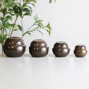 국산 미니 옹기 소품 현관 소금 항아리 작은 단지 양념통 4size