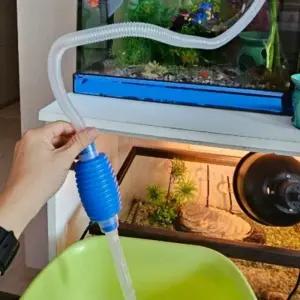 물고기똥 수조 어항 물갈이 사이펀 환수 펌프 어항청소용품 수족관청소기
