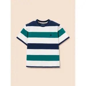 [BEANPOLE KIDS] 빅 멀티 스트라이프 티셔츠  블루 (BI6342U16P)