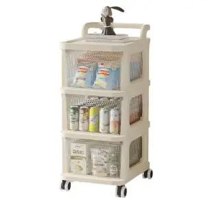 이동식기저귀정리함 바퀴수납함 아기트롤리 뚜껑트롤리 틈새정리함 회전