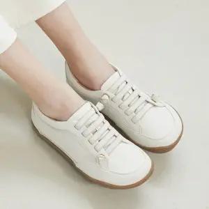 허시파피 정상가 165,000원 여성 소가죽 플렉시블 스퀘어 스니커즈 - 3FP4066/4057/40581160481