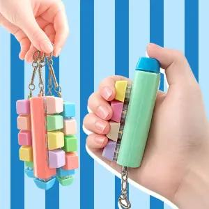 따봉 딸깍이 키링 키캡 열쇠고리 클릭커 스트레스 해소