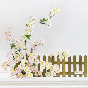 아트박스/플라워트리 벚꽃 조화 화분 담장 위 울타리 60x48cm 봄 장식 소품