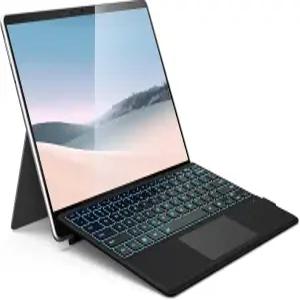 Surface Pro 키보드 Microsoft 7 Plus 7/6/5/4/3 12.3인치 무선 유형 커버 트랙패드가 있는 7색 백라이트