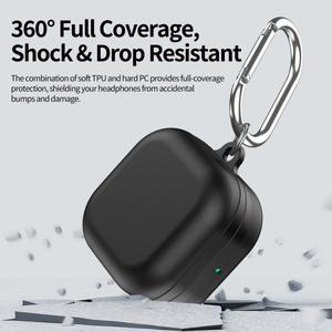 호환 갤럭시 호환 버즈 4 / 프로 케이스 TPU+PC 보호 커버 지문방지 무선 충전 지원