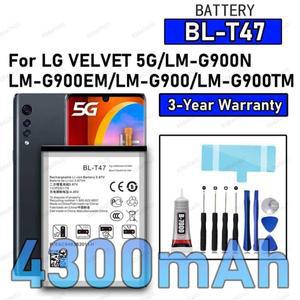 100%   BL-T47 배터리 LG 호환 VELVET 5G/LM-G900N/LM-G900EM/LM-G900 교체 배터리+ 도구