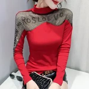 댄스복 상의 라틴 댄스의상 티셔츠 스포츠 라틴댄스 라인