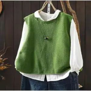 여친 면 니트 봄 캐주얼 좋은 레이어드 니트조끼 조끼 민소매 활용도 나시 SPO마켓1
