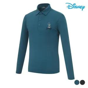 [디즈니골프]남성골프티셔츠 남성 캐릭터 아트웍 자수 긴팔 카라 티셔츠 DP1MTS010VD_