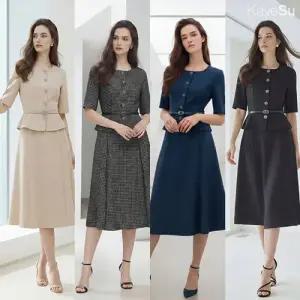 [케이수]26SS 썸머 페플럼 드레스 1종