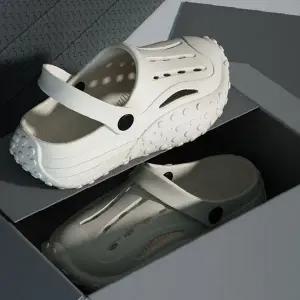 여름 남성 쿠션 슬리퍼 키높이 샌들 통풍 편안한 실내외 착용 신발