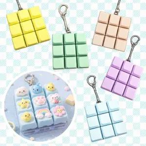 크레용 딸깍이 키링 키캡 키보드 열쇠고리 청축 키홀더