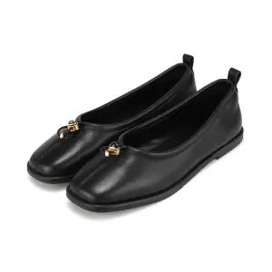 [바바라] 베이직 양가죽 포인트 플랫 BBI536 BK [스타필드 안성]