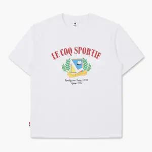 [롯데백화점]르꼬끄 공용 월계수 그래픽 루즈핏 반팔티 QP223TRS53_WHT