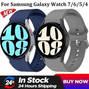 삼성 갤럭시 워치 7 6 5 4 40mm 44mm용  노갭 실리콘 스트랩, 47mm 편안한 브레이슬릿 벨트