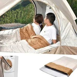 더블 침낭 따뜻한 휴대용 사계절 캠핑 침낭 차박 이불