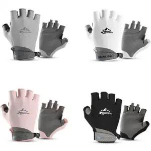 자외선 차단 반장갑 스포츠 레저 야외 등산 반장갑 여름 장갑 자전거 라이딩 손가락 사이클 여성 운동 손등