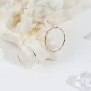 [옷자락]여자 심플 로즈골드 링 레이어드 얇은 볼드 반지