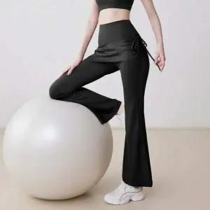 여성 레이어드 헬스 필라테스 힙커버 부츠컷 치마 레깅스