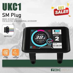 전기 자전거 36V-72V LCD UKC1 컬러 디스플레이 SM/방수 커넥터가 있는 액세서리용 UART 2 통신 포함