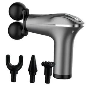 강력 핸디형 듀얼 마사지건 스포츠 근육 근막이완 저소음 안마