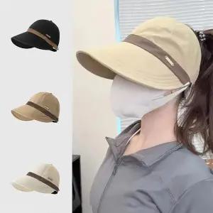 여자 포니테일 자외선차단 여름 썬캡 모자