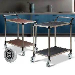 [하프클럽/셀러허브]대 무소음바퀴 써빙카 업소용카트 트롤리 2단