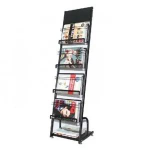 [하프클럽/셀러허브]거치대 홍보물거치대 잡지 스탠드 1열 4단 A4