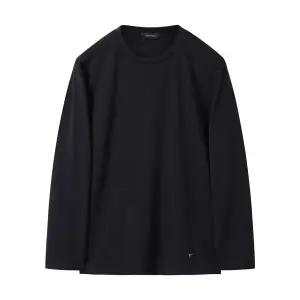 [커스텀멜로우](대구신세계)[랜쇼페 특가] 블랙 텍스처 롱 슬리브 티셔츠 CWTAS25211BKX