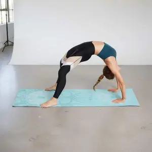 [콩심팥심]미끄럼방지 요가매트타월 185x63cm 흡습속건 필라테스 타월