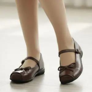 여성 플랫슈즈 면접 구두 로우힐 메리제인 정장 단화