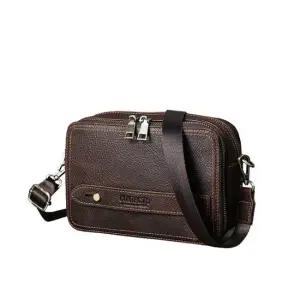 BP9172C 천연소가죽 빈티지 남자 데일리 클러치 크로스백