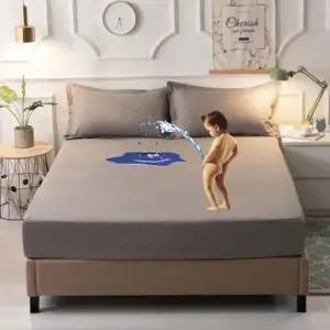 침대커버세트 침대 매트리스 방수 커버 매트 패드 베게 베개_5color