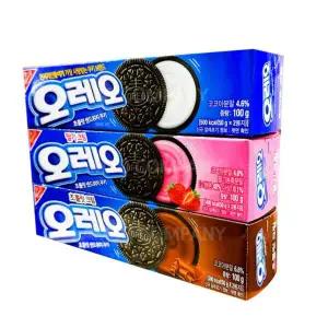 오레오3종세트 M8X4C1J1 화이트1개+딸기1개+초코1개