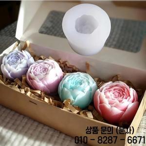 꽃양초 몰드 장미 모란 튤립 데이지용 비누 만들기 발렌타인데이와 같은 행사에 적합한 수제 선물