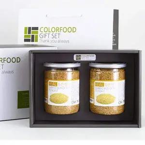 컬러푸드 A0P1S4O6 볶은 쌀눈 국산 270gX2통 선물세트 용기