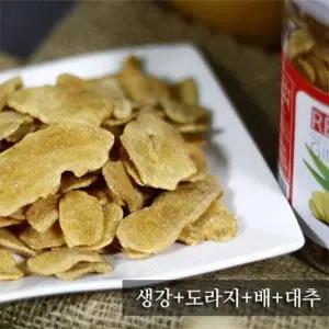 리얼 H7C2V7H0 편강 200g 진저빈 봉동 생강 절편 칩 과자 스낵