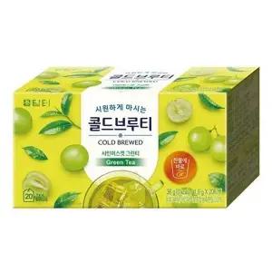 콜드브루 W0J1U9Z4 샤인머스캣 그린티 1.8gx20T 담터