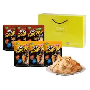 단백질 J0V4W6X7 간식세트 씨팝2종 3봉씩 명절 선물세트