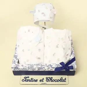 [롯데백화점]타티네쇼콜라 (임신출산선물3종세트)프렌리오셀배냇저고리+우주복+모자TNPMAG014W-155