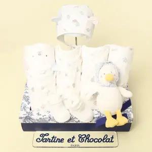 [롯데백화점]타티네쇼콜라 (임신출산선물7종세트)프렌리오셀배냇+상하+우주+속싸+인형+단말+모자TNPMAG0